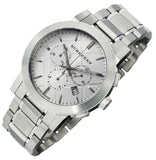 Buy Shop Burberry The City Chronograph Silver Dial Silver Steel Strap Watch for Men - BU9350 USA Online