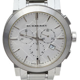 Buy Shop Burberry The City Chronograph Silver Dial Silver Steel Strap Watch for Men - BU9350 USA Online