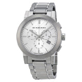 Buy Shop Burberry The City Chronograph Silver Dial Silver Steel Strap Watch for Men - BU9350 USA Online