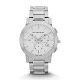 Buy Shop Burberry The City Chronograph Silver Dial Silver Steel Strap Watch for Men - BU9350 USA Online