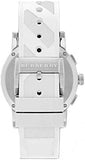 Buy Shop Burberry The City Chronograph Silver Dial White Rubber Strap Watch for Men - BU9810 USA Online