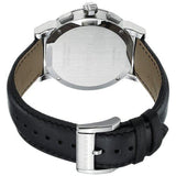 Buy Shop Burberry The City Chronograph White Dial Black Leather Strap Watch for Men - BU9355 USA Online