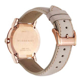 Buy Shop Burberry The City Diamonds Beige Dial Beige Leather Strap Watch for Women - BU9131 USA Online