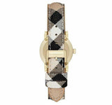 Buy Shop Burberry The City Diamonds Mother of Pearl Dial Brown Leather Strap Watch for Women - BU9226 USA Online