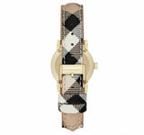 Buy Shop Burberry The City Diamonds Mother of Pearl Dial Brown Leather Strap Watch for Women - BU9226 USA Online