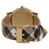 Buy Shop Burberry The City Diamonds Mother of Pearl Dial Brown Leather Strap Watch for Women - BU9226 USA Online