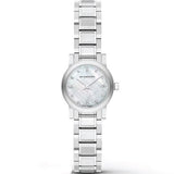 Buy Shop Burberry The City Diamonds Mother of Pearl Dial Silver Steel Strap Watch for Women - BU9224 USA Online