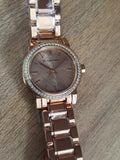 Buy Shop Burberry The City Diamonds Rose Dial Rose Gold Steel Strap Watch for Women - BU9225 USA Online