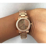 Buy Shop Burberry The City Diamonds Rose Dial Rose Gold Steel Strap Watch for Women - BU9225 USA Online