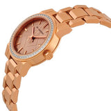 Buy Shop Burberry The City Diamonds Rose Dial Rose Gold Steel Strap Watch for Women - BU9225 USA Online