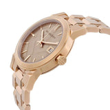 Buy Shop Burberry The City Diamonds Rose Gold Dial Rose Gold Steel Strap Watch for Women - BU9126 USA Online