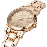 Buy Shop Burberry The City Diamonds Rose Gold Dial Rose Gold Steel Strap Watch for Women - BU9126 USA Online