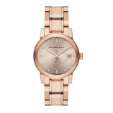 Buy Shop Burberry The City Diamonds Rose Gold Dial Rose Gold Steel Strap Watch for Women - BU9126 USA Online