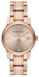 Buy Shop Burberry The City Diamonds Rose Gold Dial Rose Gold Steel Strap Watch for Women - BU9126 USA Online