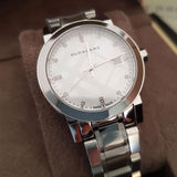 Buy Shop Burberry The City Diamonds Silver Dial Silver Steel Strap Watch for Women - BU9125 USA Online
