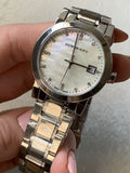 Buy Shop Burberry The City Diamonds Silver Dial Silver Steel Strap Watch for Women - BU9125 USA Online