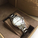 Buy Shop Burberry The City Diamonds Silver Dial Silver Steel Strap Watch for Women - BU9125 USA Online