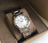 Buy Shop Burberry The City Diamonds Silver Dial Silver Steel Strap Watch for Women - BU9125 USA Online