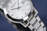 Buy Shop Burberry The City Diamonds Silver Dial Silver Steel Strap Watch for Women - BU9125 USA Online