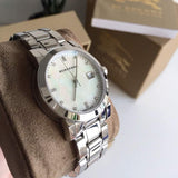 Buy Shop Burberry The City Diamonds Silver Dial Silver Steel Strap Watch for Women - BU9125 USA Online