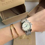 Buy Shop Burberry The City Diamonds Silver Dial Silver Steel Strap Watch for Women - BU9125 USA Online