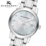 Buy Shop Burberry The City Diamonds Silver Dial Silver Steel Strap Watch for Women - BU9125 USA Online