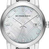 Buy Shop Burberry The City Diamonds Silver Dial Silver Steel Strap Watch for Women - BU9125 USA Online