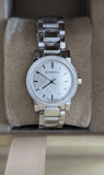 Buy Shop Burberry The City Diamonds Silver Dial Silver Steel Strap Watch for Women - BU9220 USA Online