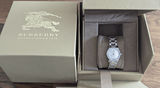 Buy Shop Burberry The City Diamonds Silver Dial Silver Steel Strap Watch for Women - BU9220 USA Online