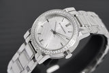 Buy Shop Burberry The City Diamonds Silver Dial Silver Steel Strap Watch for Women - BU9220 USA Online