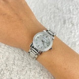 Buy Shop Burberry The City Diamonds Silver Dial Silver Steel Strap Watch for Women - BU9220 USA Online