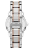 Buy Shop Burberry The City Diamonds White Dial Two Tone Steel Strap Watch for Women - BU9127 USA Online