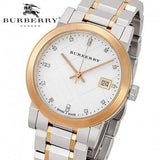 Buy Shop Burberry The City Diamonds White Dial Two Tone Steel Strap Watch for Women - BU9127 USA Online