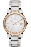 Buy Shop Burberry The City Diamonds White Dial Two Tone Steel Strap Watch for Women - BU9127 USA Online
