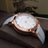 Buy Shop Burberry The City Diamonds White Dial White Leather Strap Watch for Women - BU9130 USA Online
