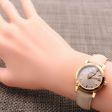 Buy Shop Burberry The City Gold Dial Beige Leather Strap Watch for Women - BU9210 USA Online