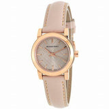Buy Shop Burberry The City Gold Dial Beige Leather Strap Watch for Women - BU9210 USA Online