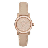 Buy Shop Burberry The City Gold Dial Beige Leather Strap Watch for Women - BU9210 USA Online