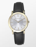 Buy Shop Burberry The City Gold Dial Black Leather Strap Watch for Men - BU2353 USA Online