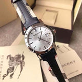 Buy Shop Burberry The City Gold Dial Black Leather Strap Watch for Men - BU9032 USA Online