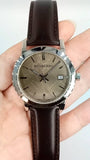 Buy Shop Burberry The City Gold Dial Brown Leather Strap Watch for Men - BU9011 USA Online