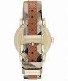 Buy Shop Burberry The City Gold Dial Brown Leather Strap Watch for Women - BU9133 USA Online