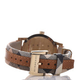 Buy Shop Burberry The City Gold Dial Brown Leather Strap Watch for Women - BU9133 USA Online