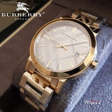 Buy Shop Burberry The City Gold Dial Gold Steel Strap Watch for Men - BU9038 USA Online