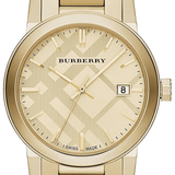 Buy Shop Burberry The City Gold Dial Gold Steel Strap Watch for Men - BU9038 USA Online