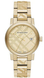Buy Shop Burberry The City Gold Dial Gold Steel Strap Watch for Men - BU9038 USA Online