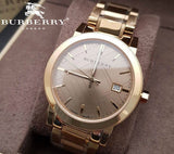 Buy Shop Burberry The City Gold Dial Gold Steel Strap Watch for Women - BU9033 USA Online