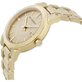 Buy Shop Burberry The City Gold Dial Gold Steel Strap Watch for Women - BU9033 USA Online