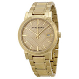 Buy Shop Burberry The City Gold Dial Gold Steel Strap Watch for Women - BU9033 USA Online