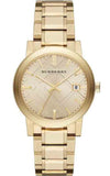 Buy Shop Burberry The City Gold Dial Gold Steel Strap Watch for Women - BU9033 USA Online